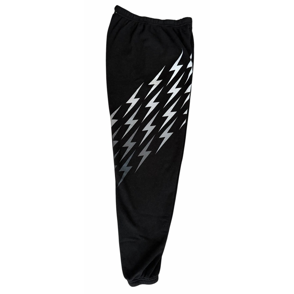 Aviator Nation Bolt Gradient Sweatpants Black/Gray Women's Size X-Large